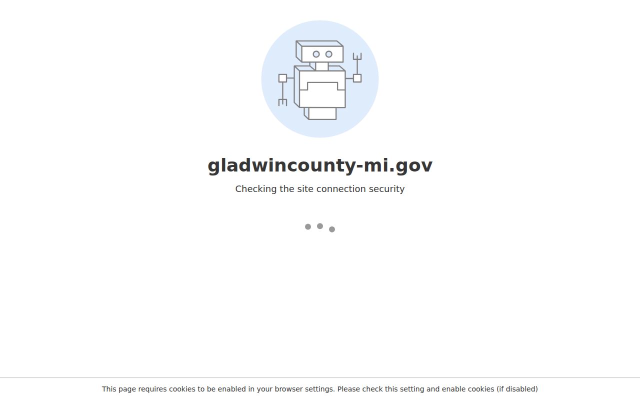 Gladwin County warrant records page for the County Clerk and Circuit Court records desk